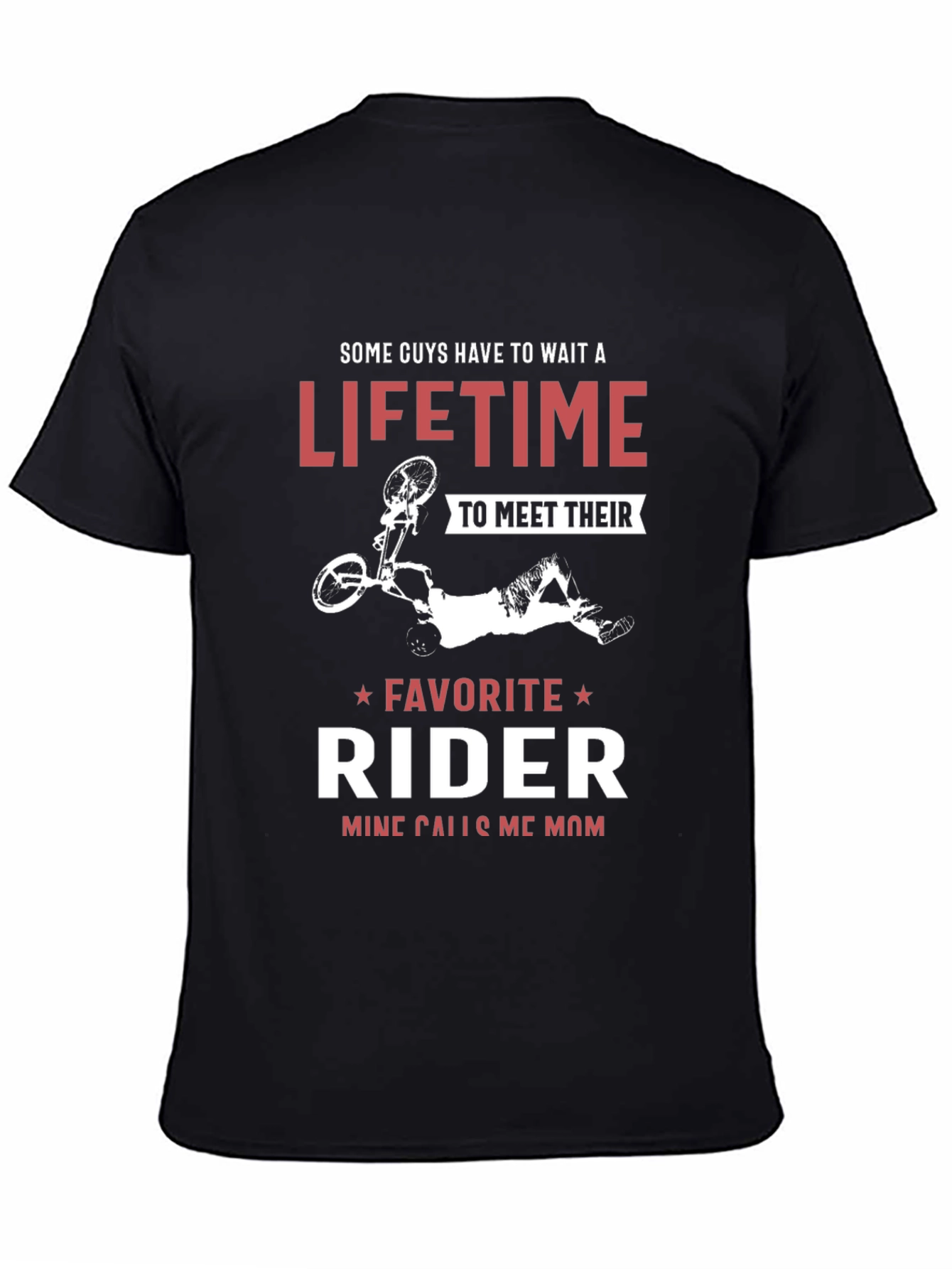 Moms Favorite Rider Black Graphic Tee