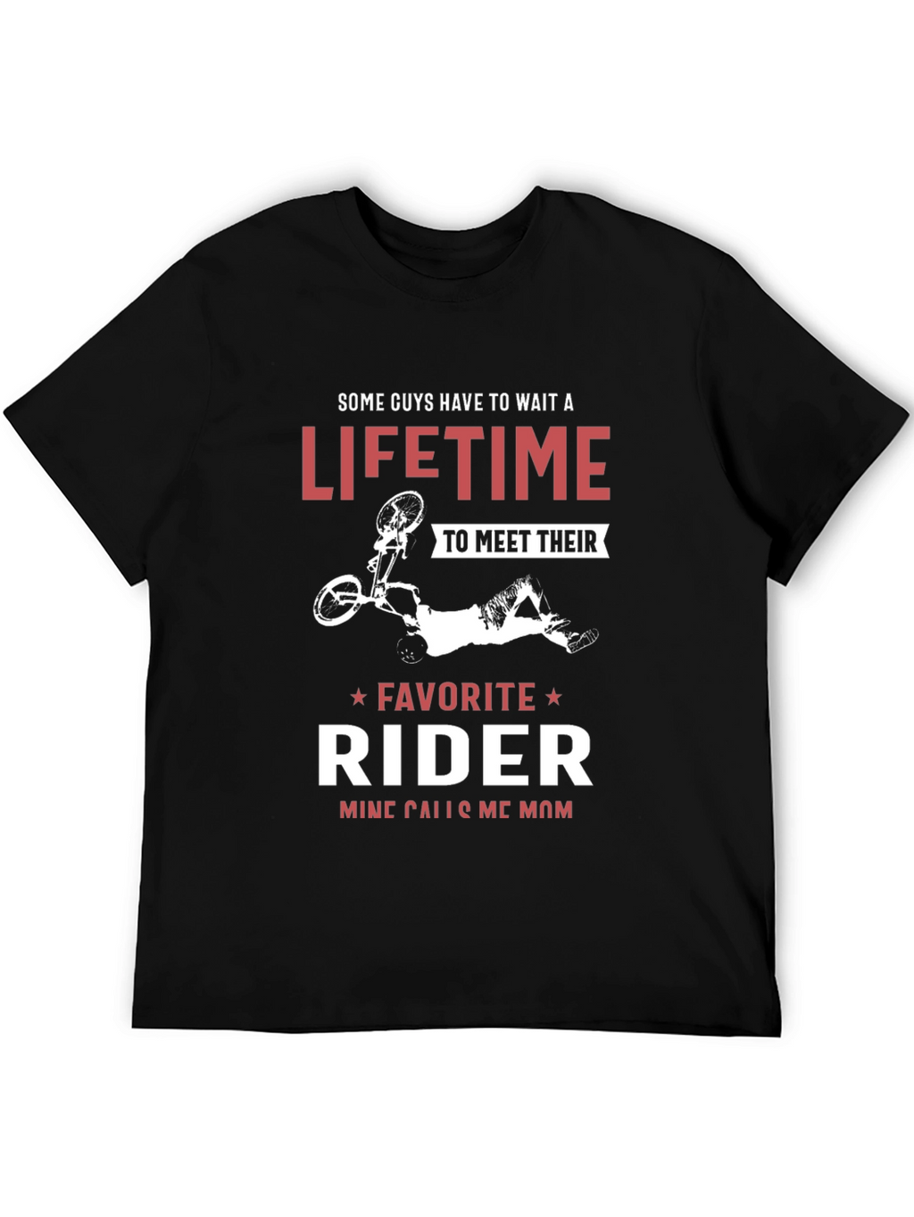 Moms Favorite Rider Black Graphic Tee