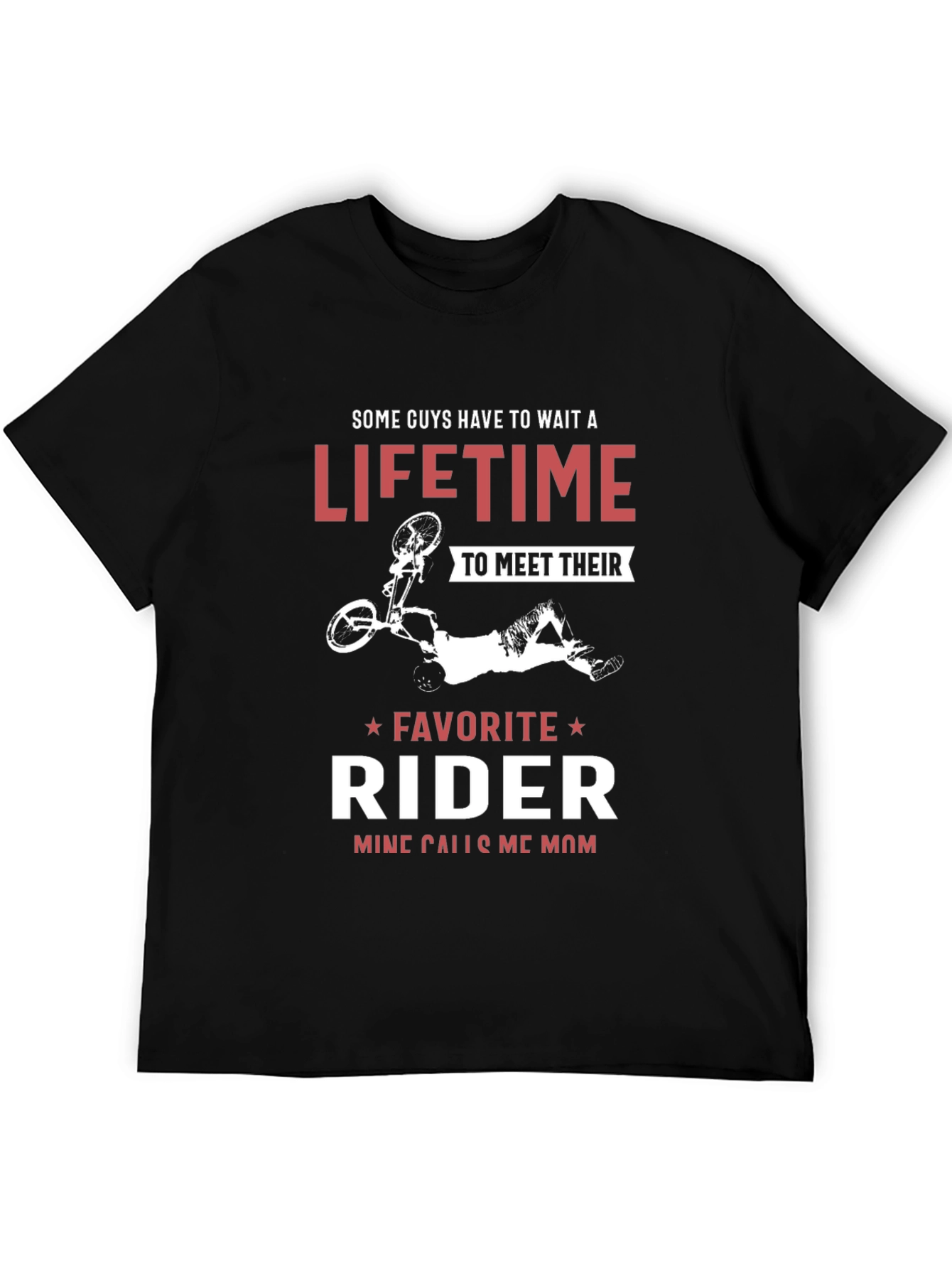 Moms Favorite Rider Black Graphic Tee