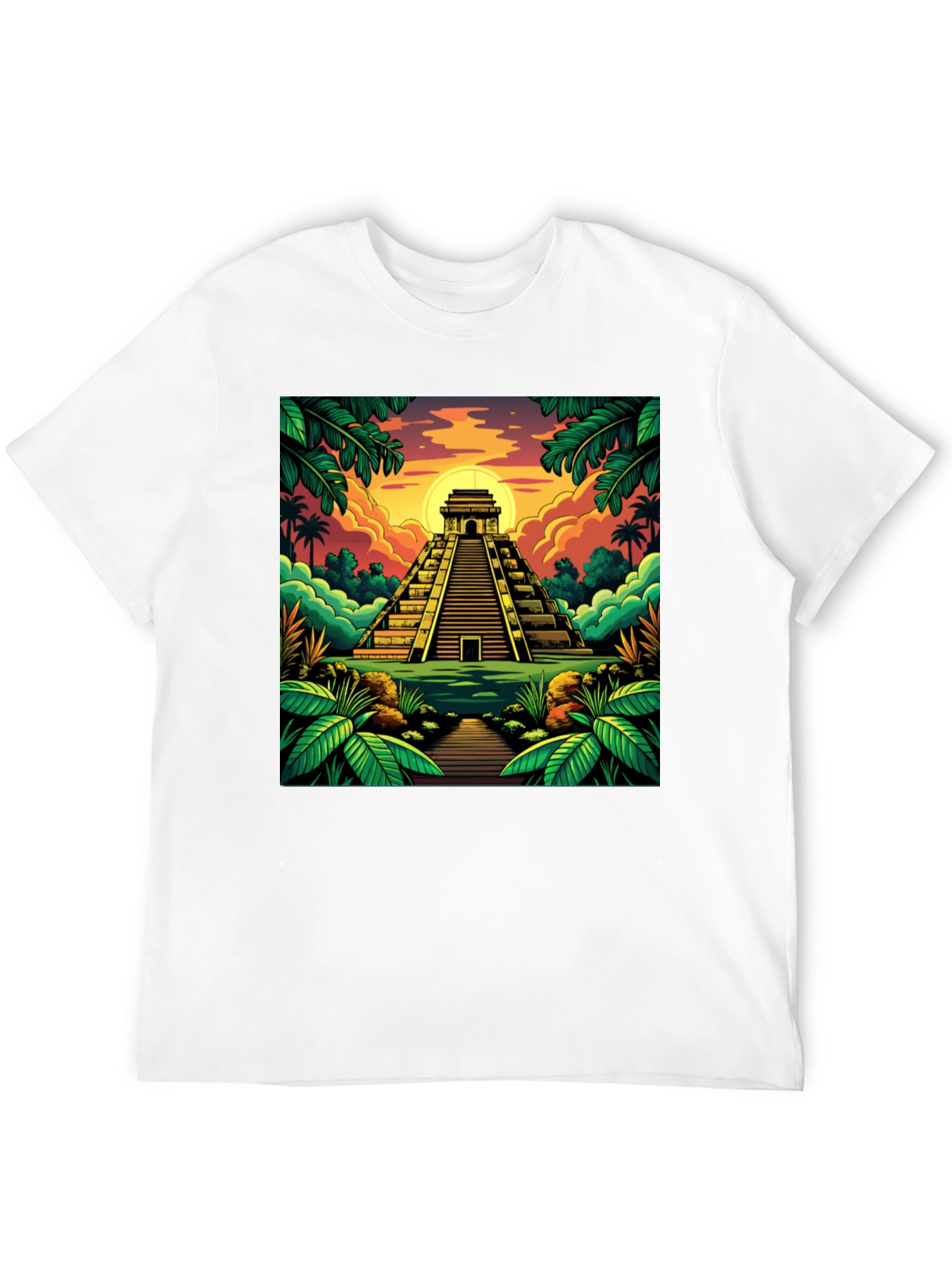Mayan Pyramid T-Shirt: Tropical Adventure