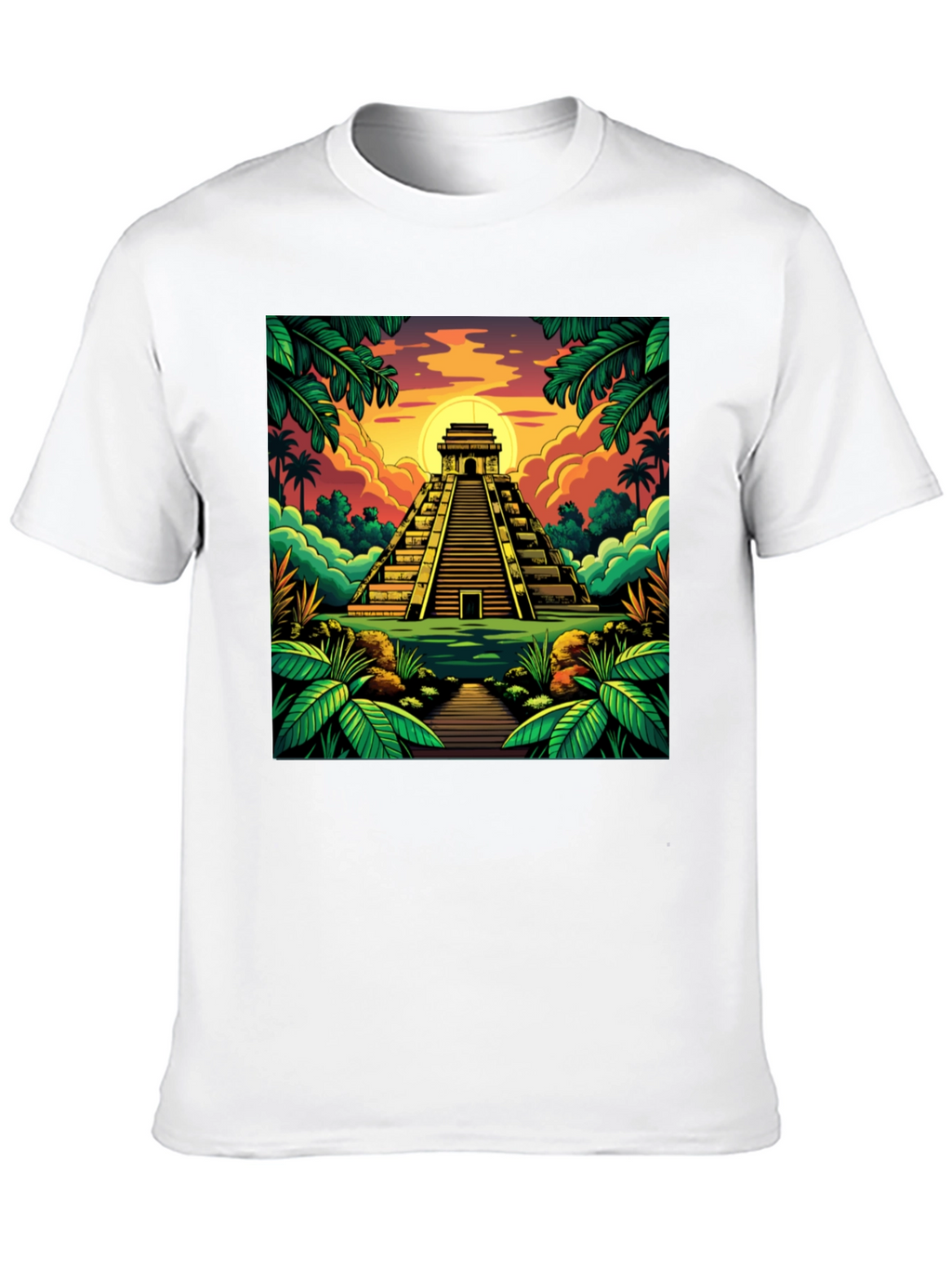 Mayan Pyramid T-Shirt: Tropical Adventure