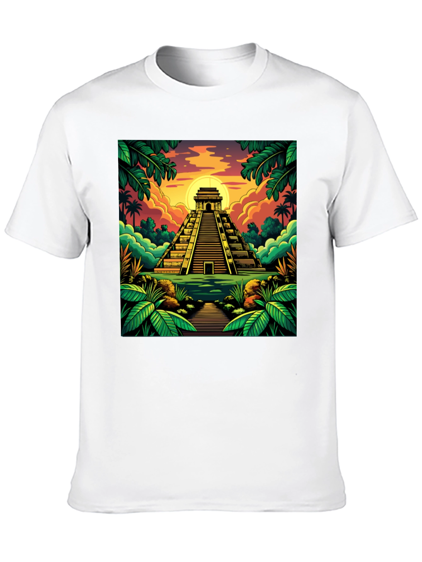 Mayan Pyramid T-Shirt: Tropical Adventure