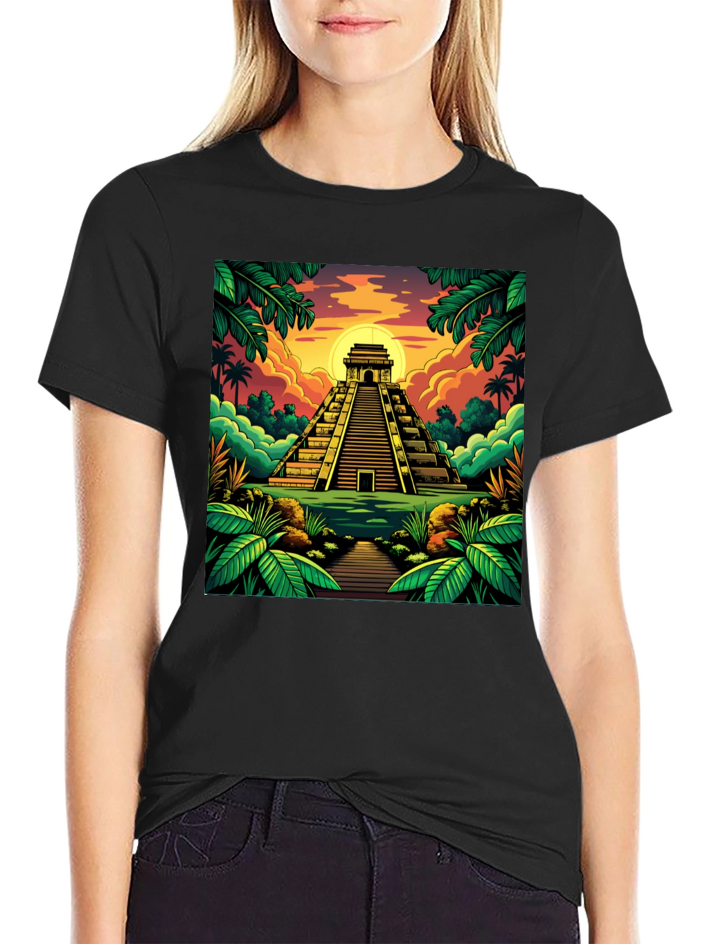 Mayan Pyramid T-Shirt: Tropical Adventure