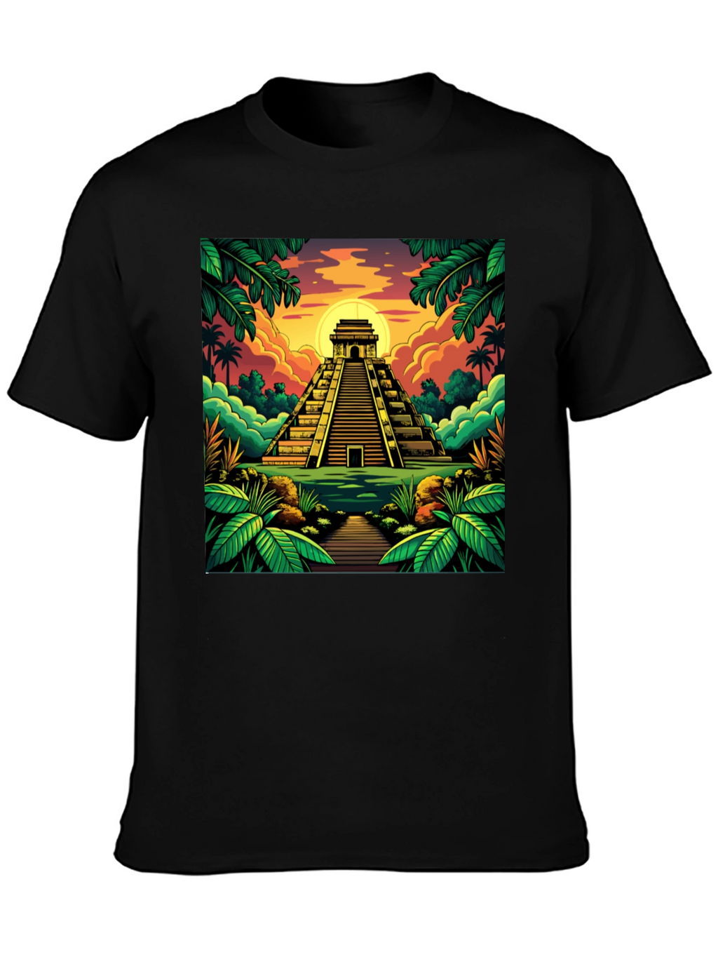 Mayan Pyramid T-Shirt: Tropical Adventure