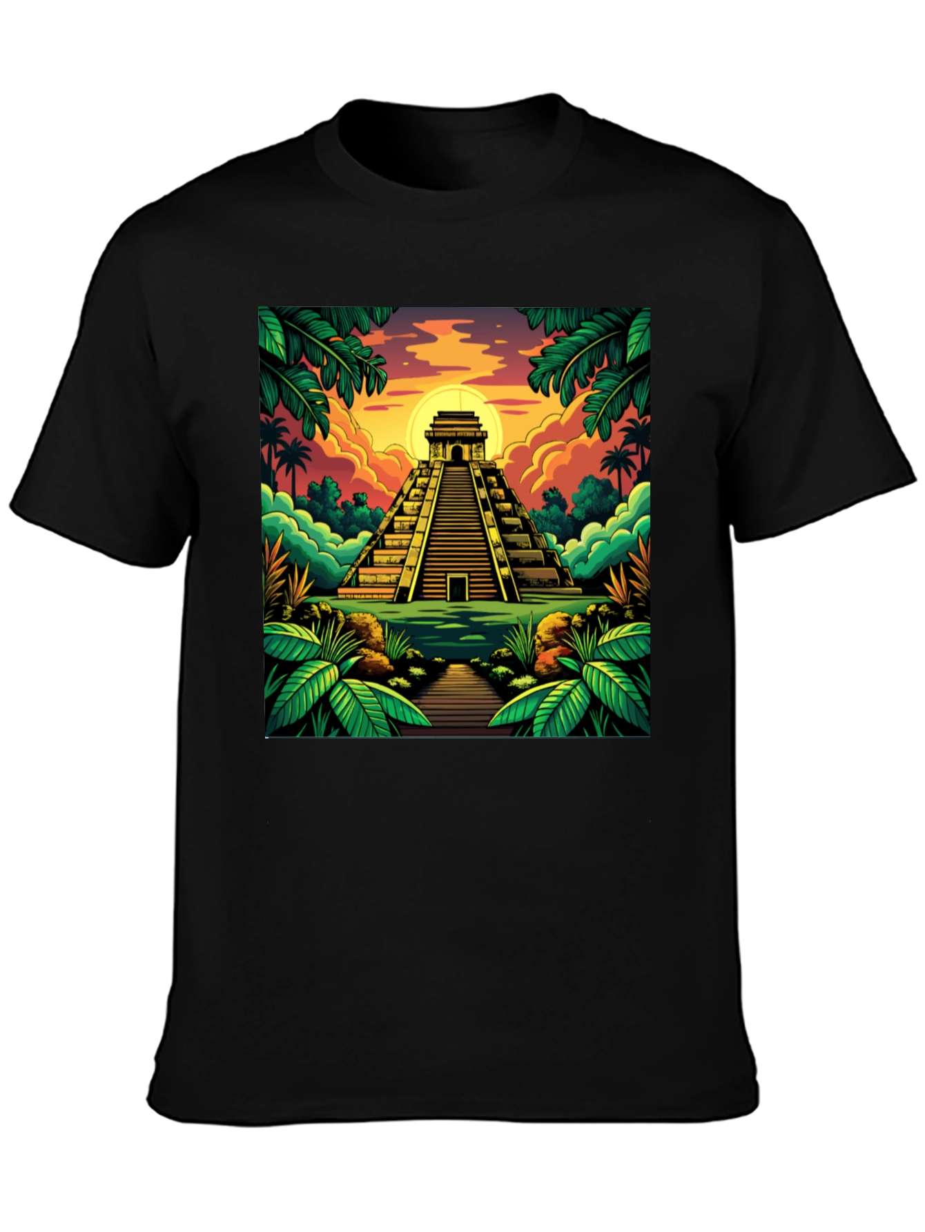 Mayan Pyramid T-Shirt: Tropical Adventure