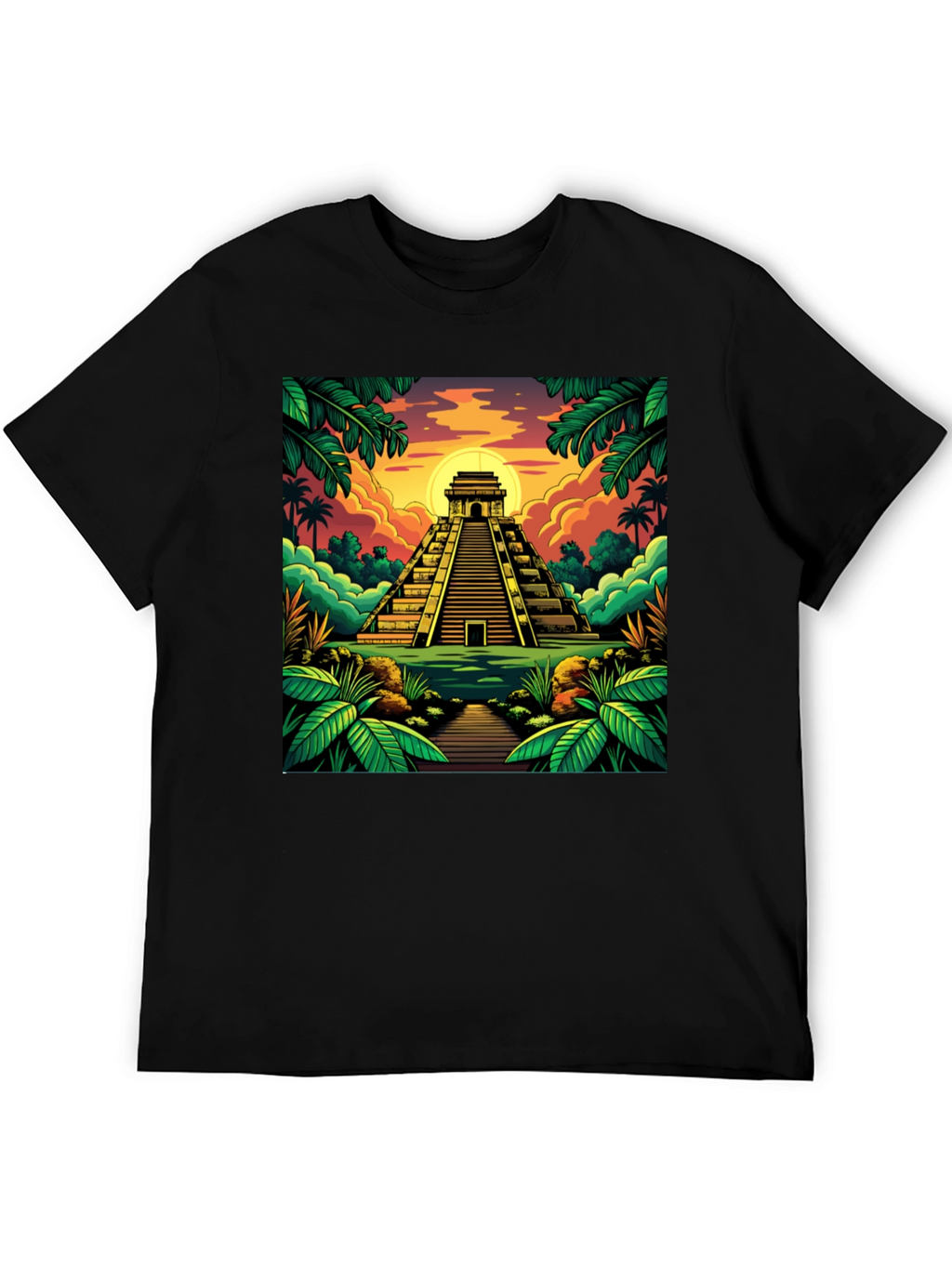 Mayan Pyramid T-Shirt: Tropical Adventure
