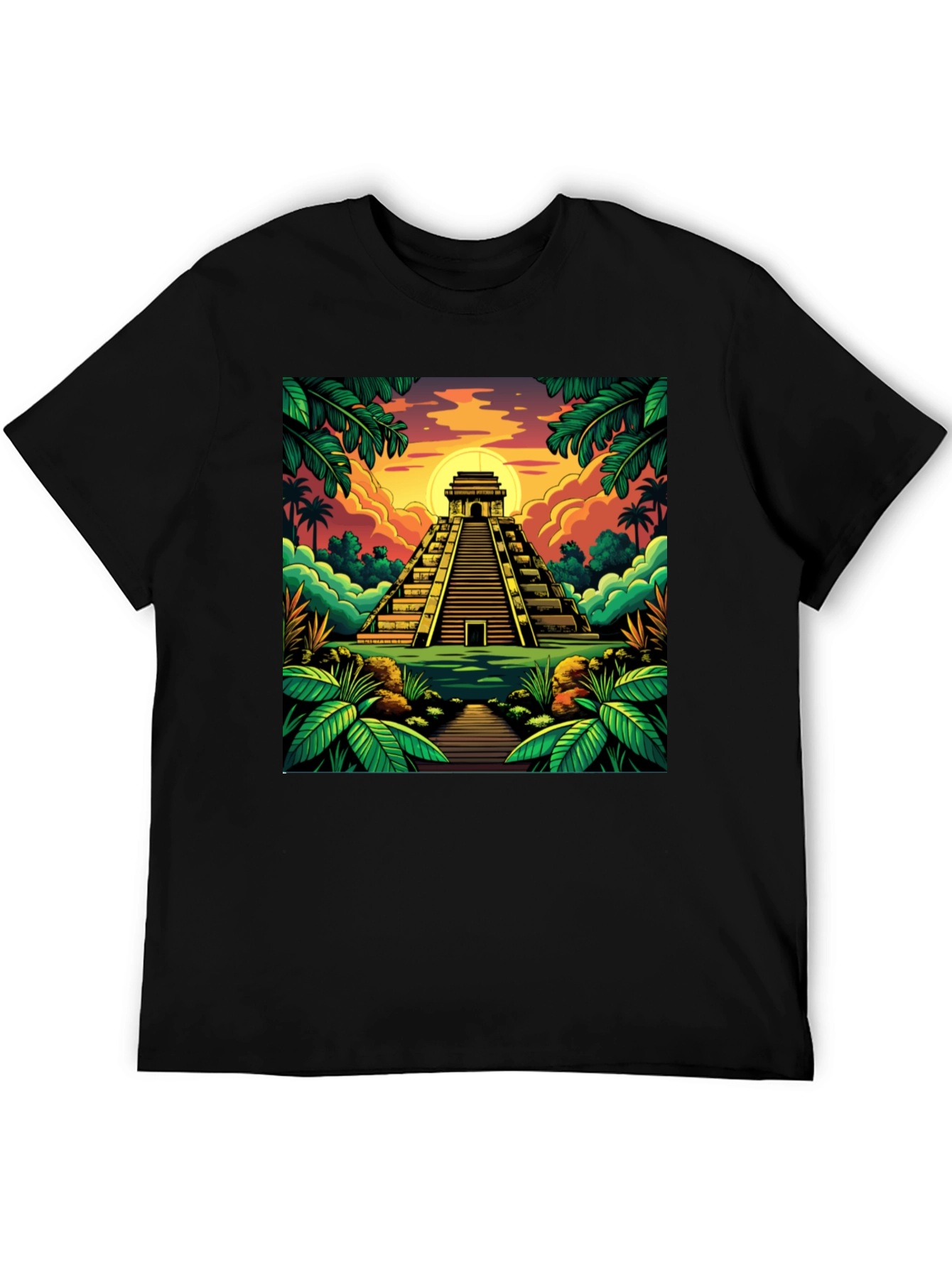 Mayan Pyramid T-Shirt: Tropical Adventure
