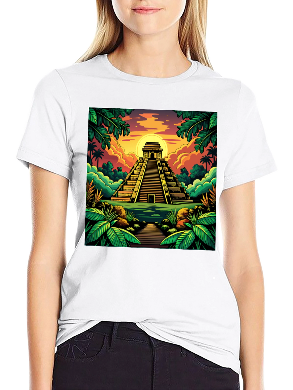 Mayan Pyramid T-Shirt: Tropical Adventure