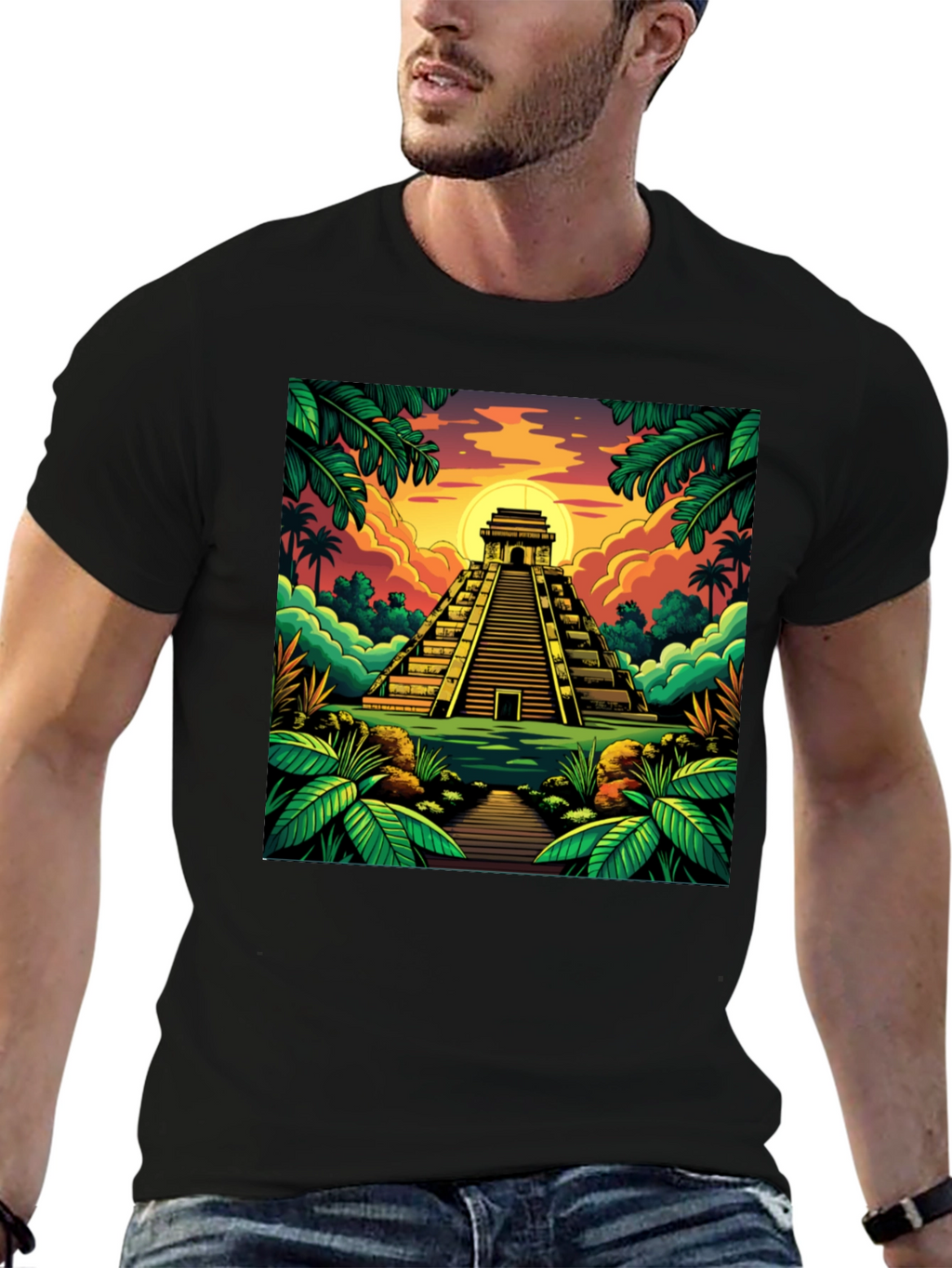 Mayan Pyramid T-Shirt: Tropical Adventure