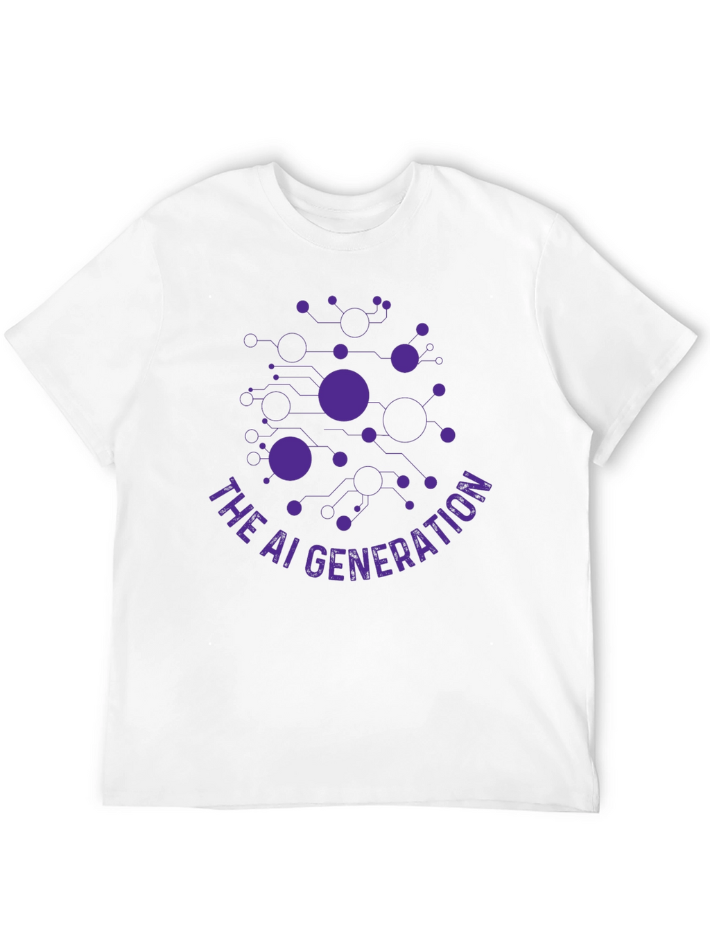 The AI Generation Black Graphic T-Shirt