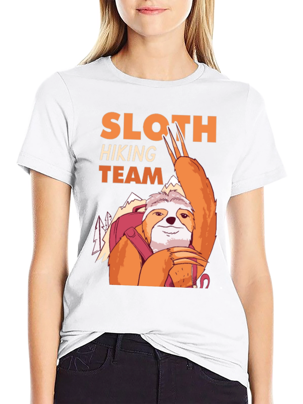 Sloth Hiking Team Graphic Tee - Adventure Ready