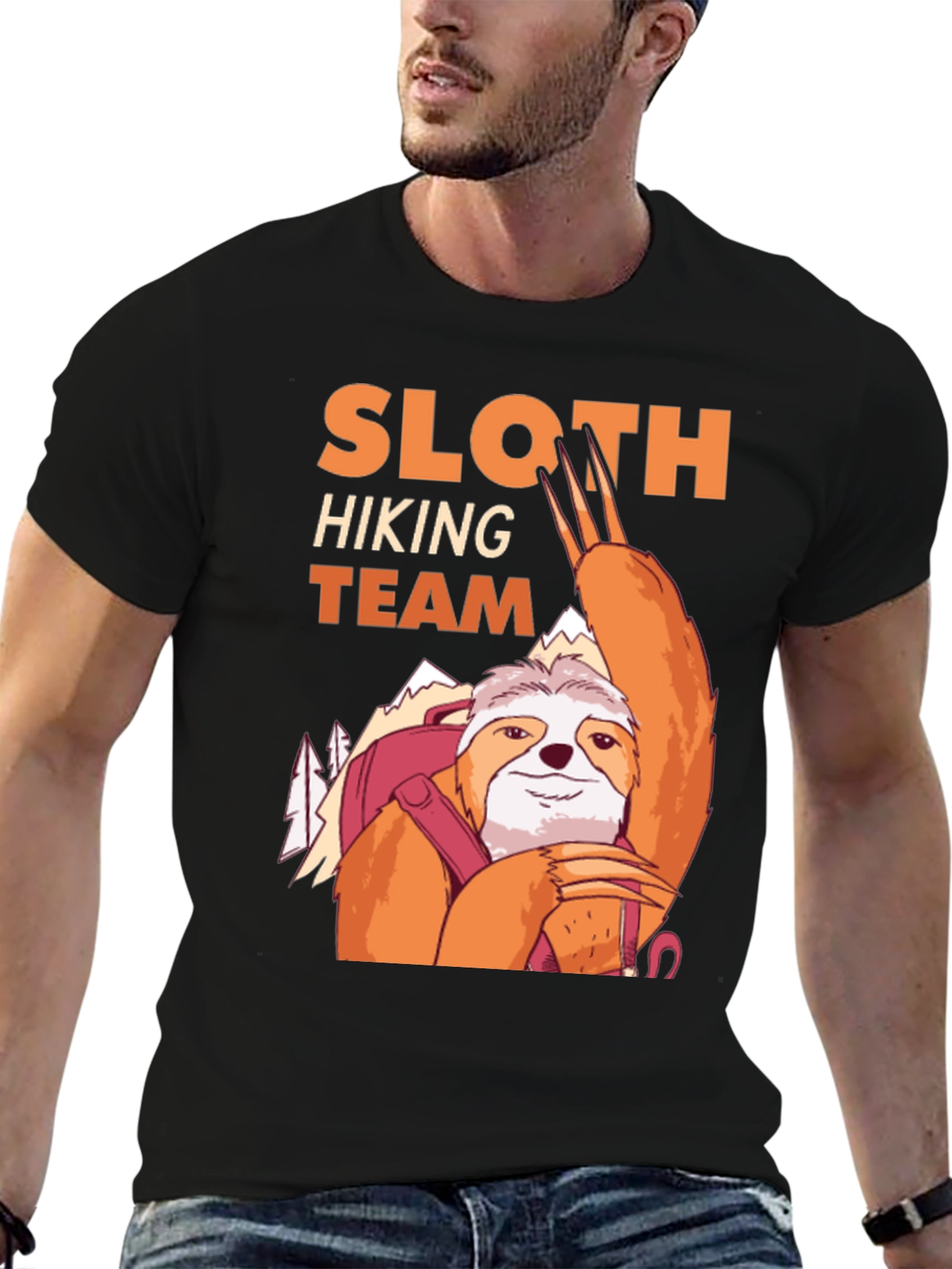 Sloth Hiking Team Graphic Tee - Adventure Ready