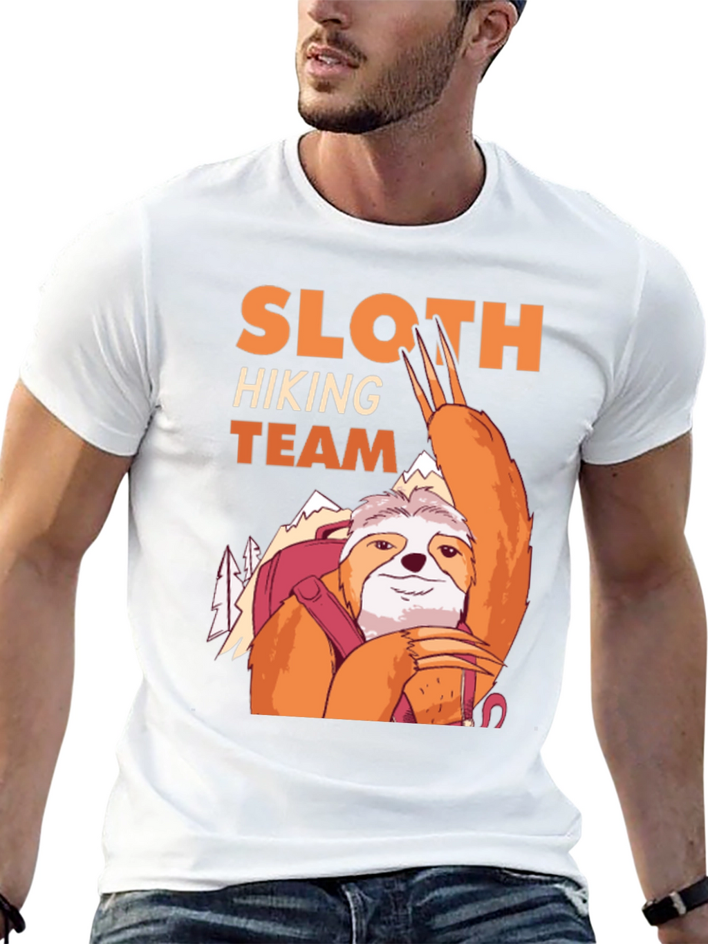 Sloth Hiking Team Graphic Tee - Adventure Ready