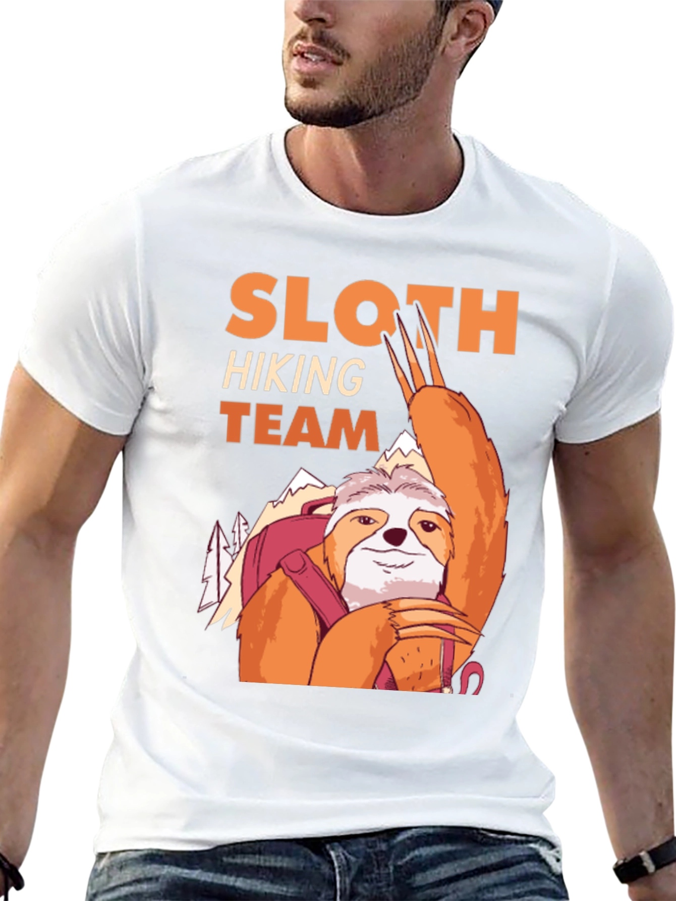 Sloth Hiking Team Graphic Tee - Adventure Ready