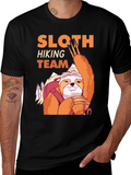 Sloth Hiking Team Graphic Tee - Adventure Ready