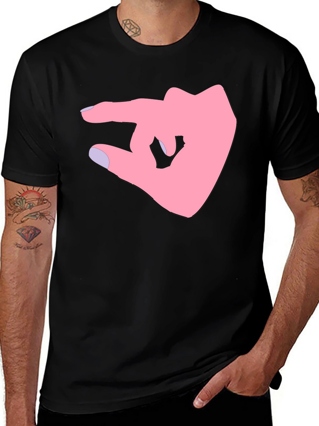 Pinky Promise Graphic Tee - Black Cotton Shirt