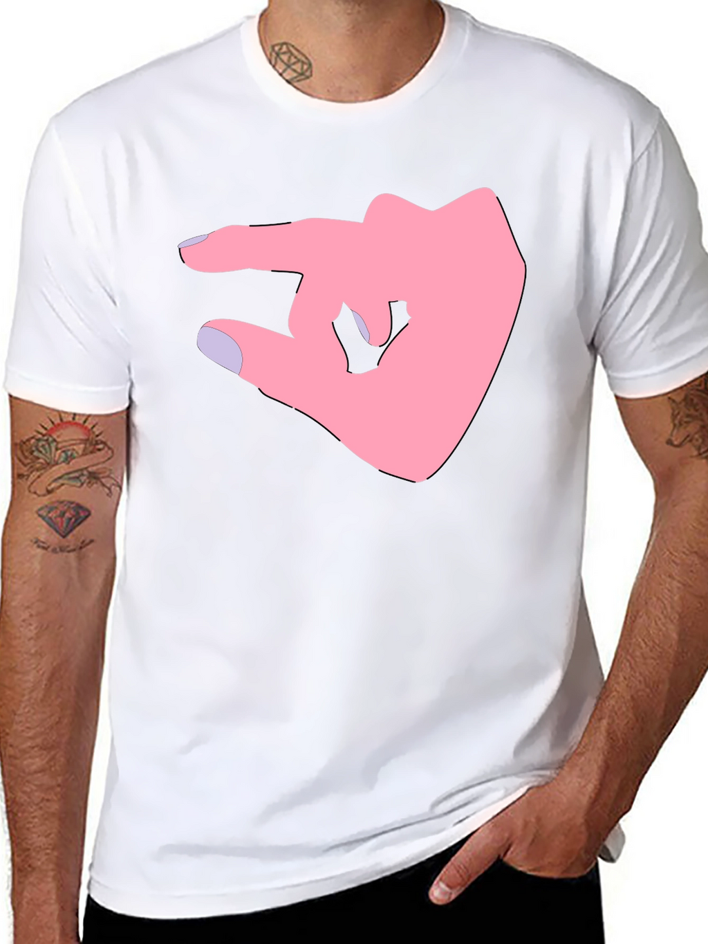 Pinky Promise Graphic Tee - Black Cotton Shirt