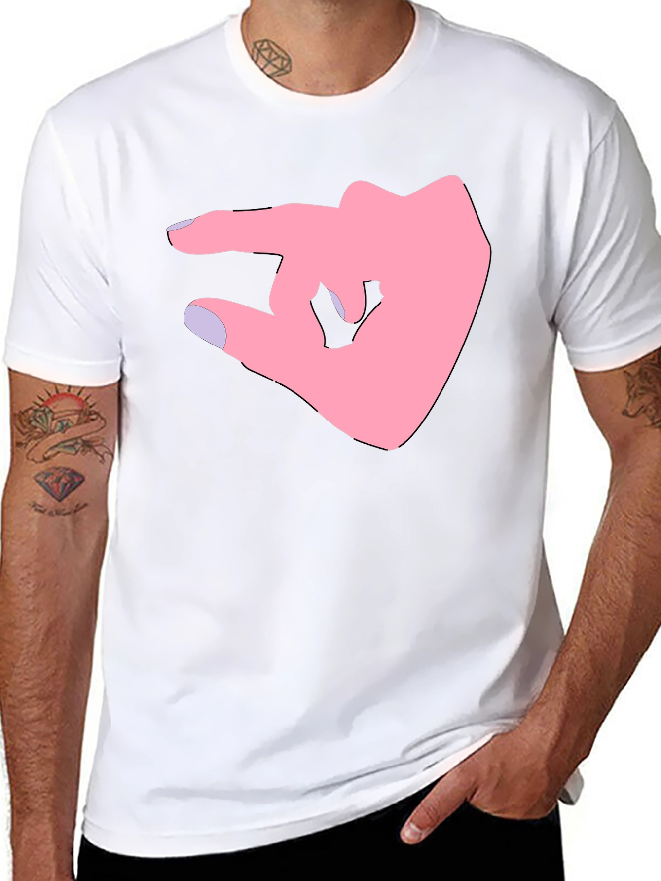 Pinky Promise Graphic Tee - Black Cotton Shirt