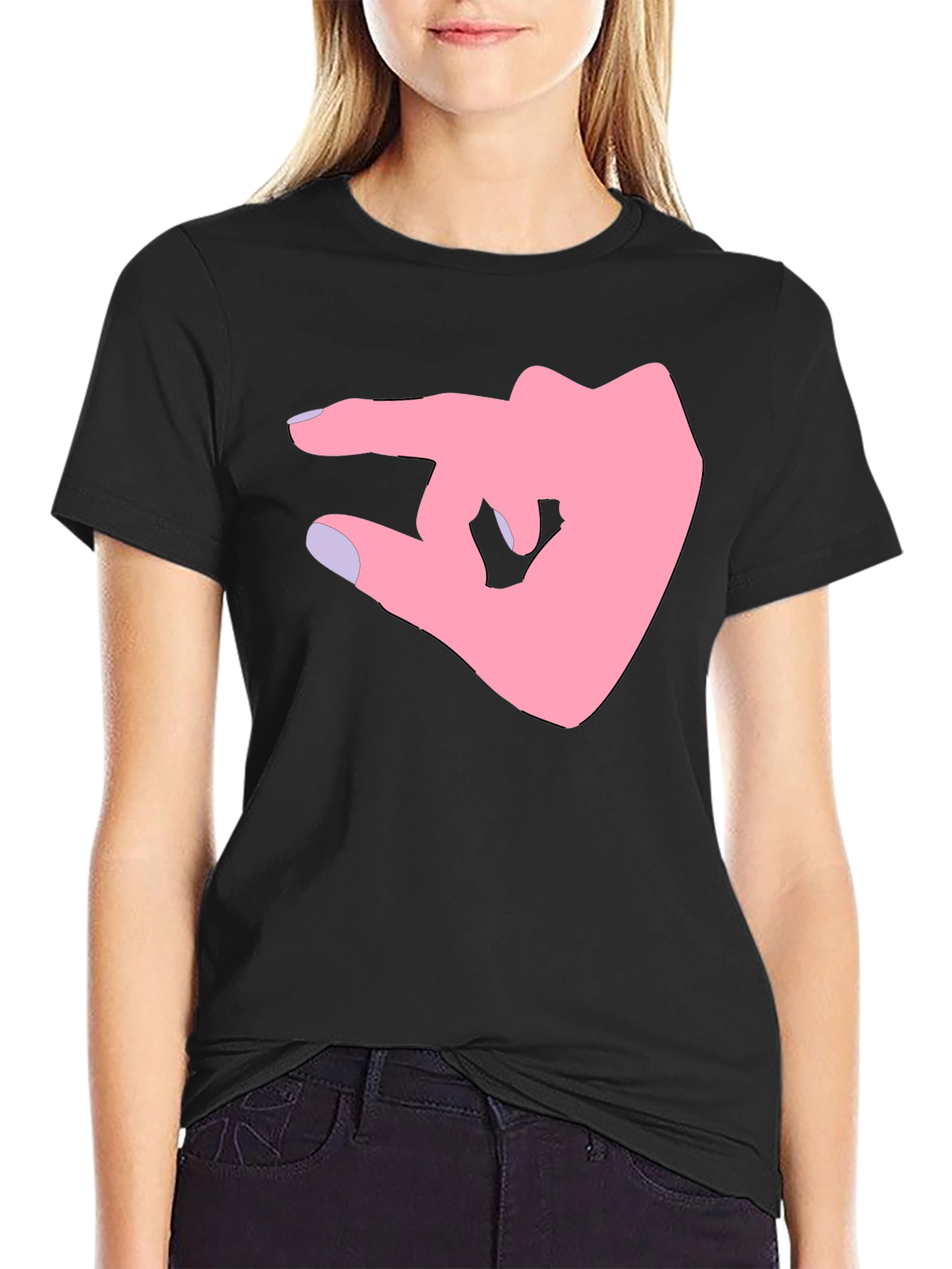 Pinky Promise Graphic Tee - Black Cotton Shirt