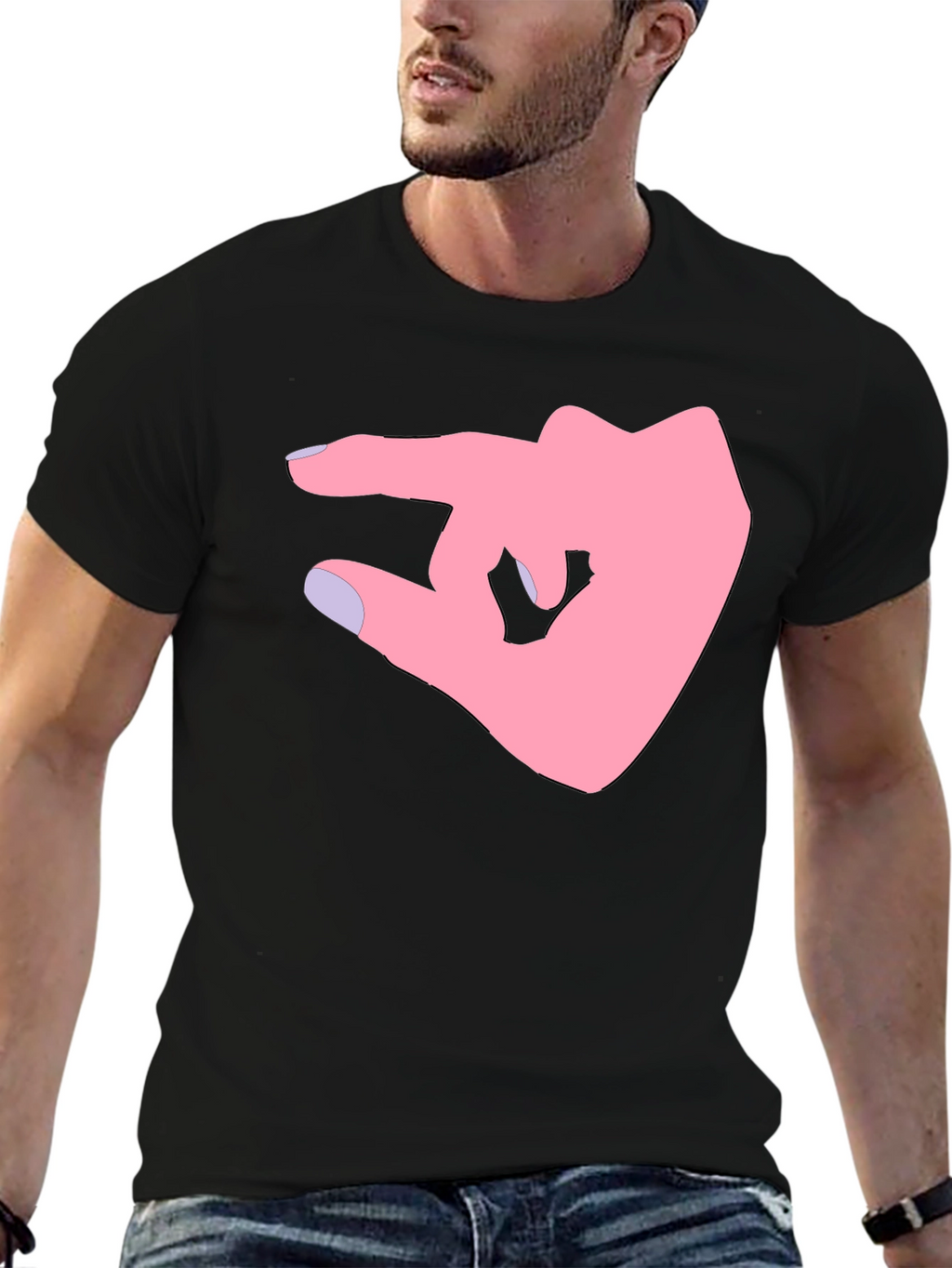Pinky Promise Graphic Tee - Black Cotton Shirt
