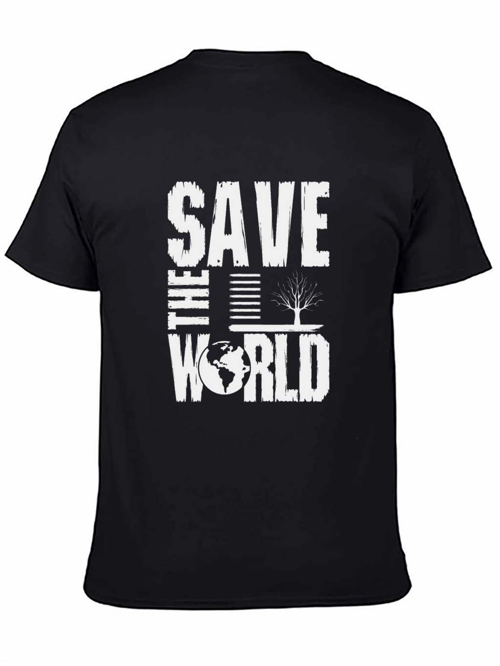 Save the World Graphic Tee - Eco-Friendly Design