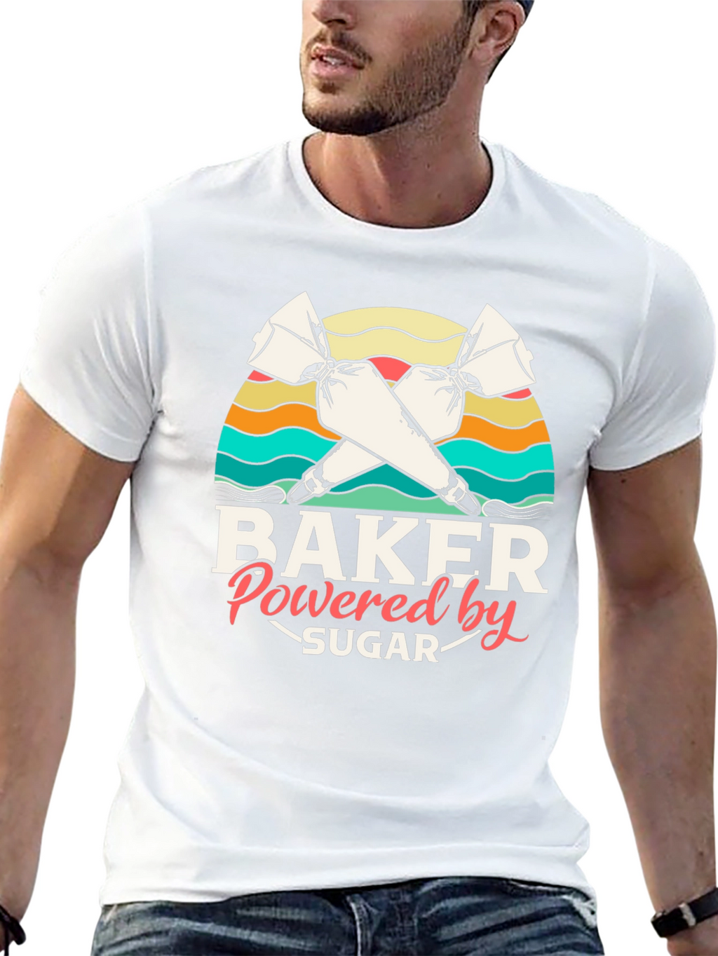 Baker Powered by Sugar Graphic T-Shirt