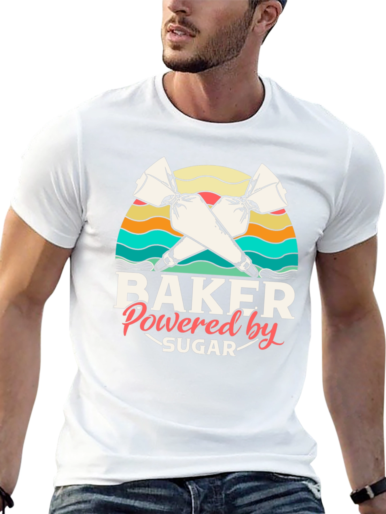 Baker Powered by Sugar Graphic T-Shirt