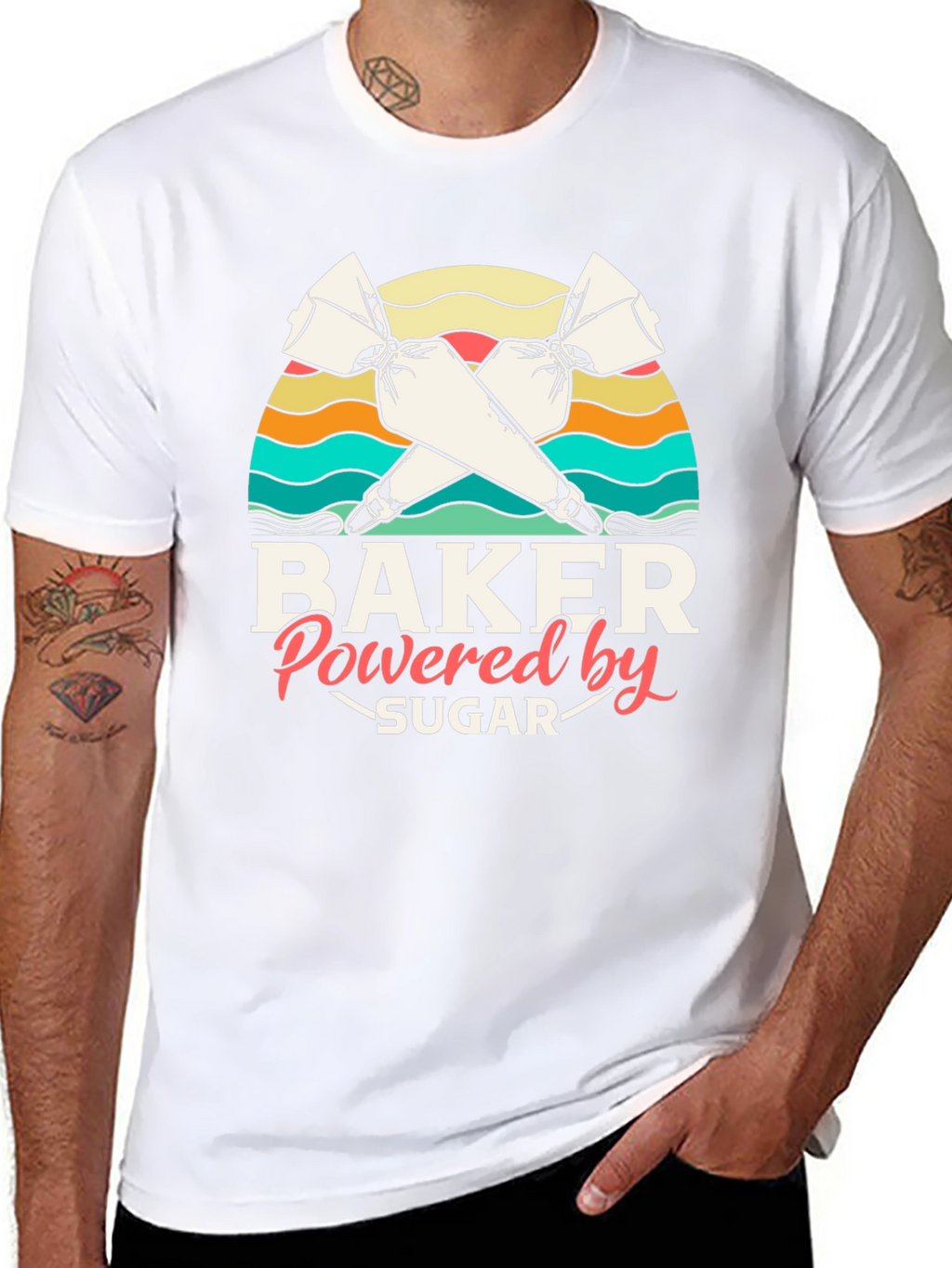 Baker Powered by Sugar Graphic T-Shirt