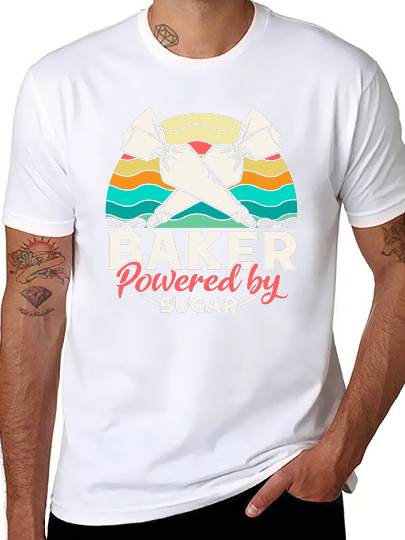 Baker Powered by Sugar Graphic T-Shirt