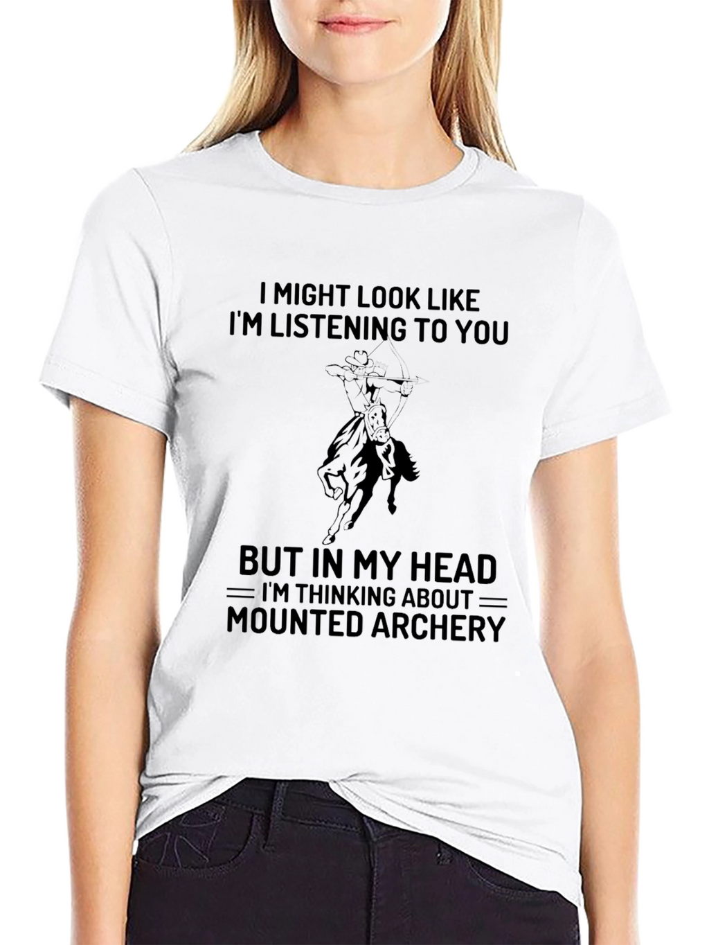 Mounted Archery T-Shirt - Im Thinking About Mounted Archery