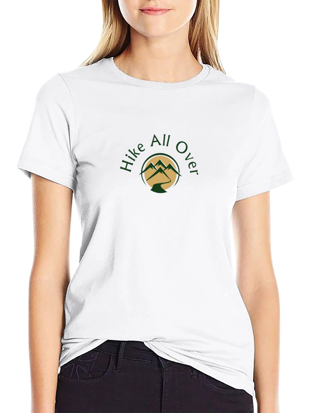 Hike All Over Black T-Shirt - Adventure Apparel