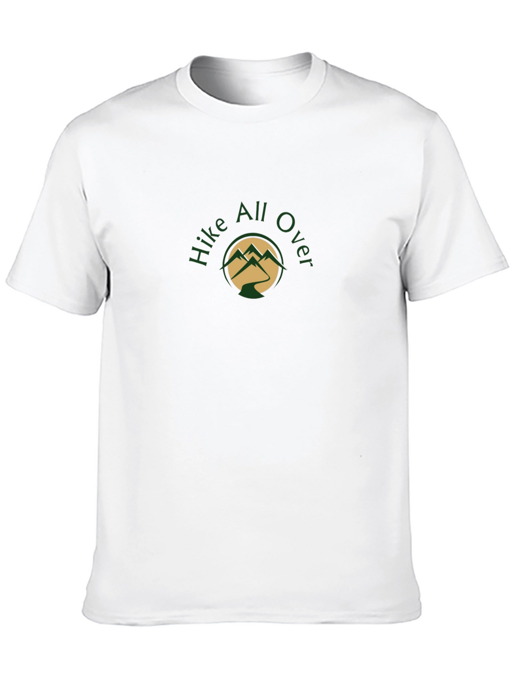 Hike All Over Black T-Shirt - Adventure Apparel