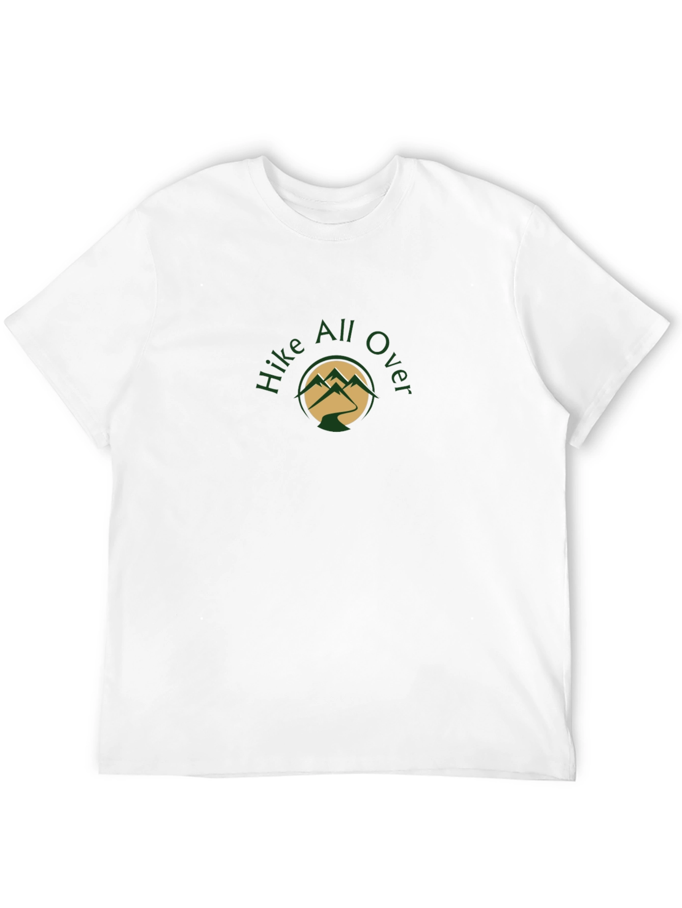 Hike All Over Black T-Shirt - Adventure Apparel