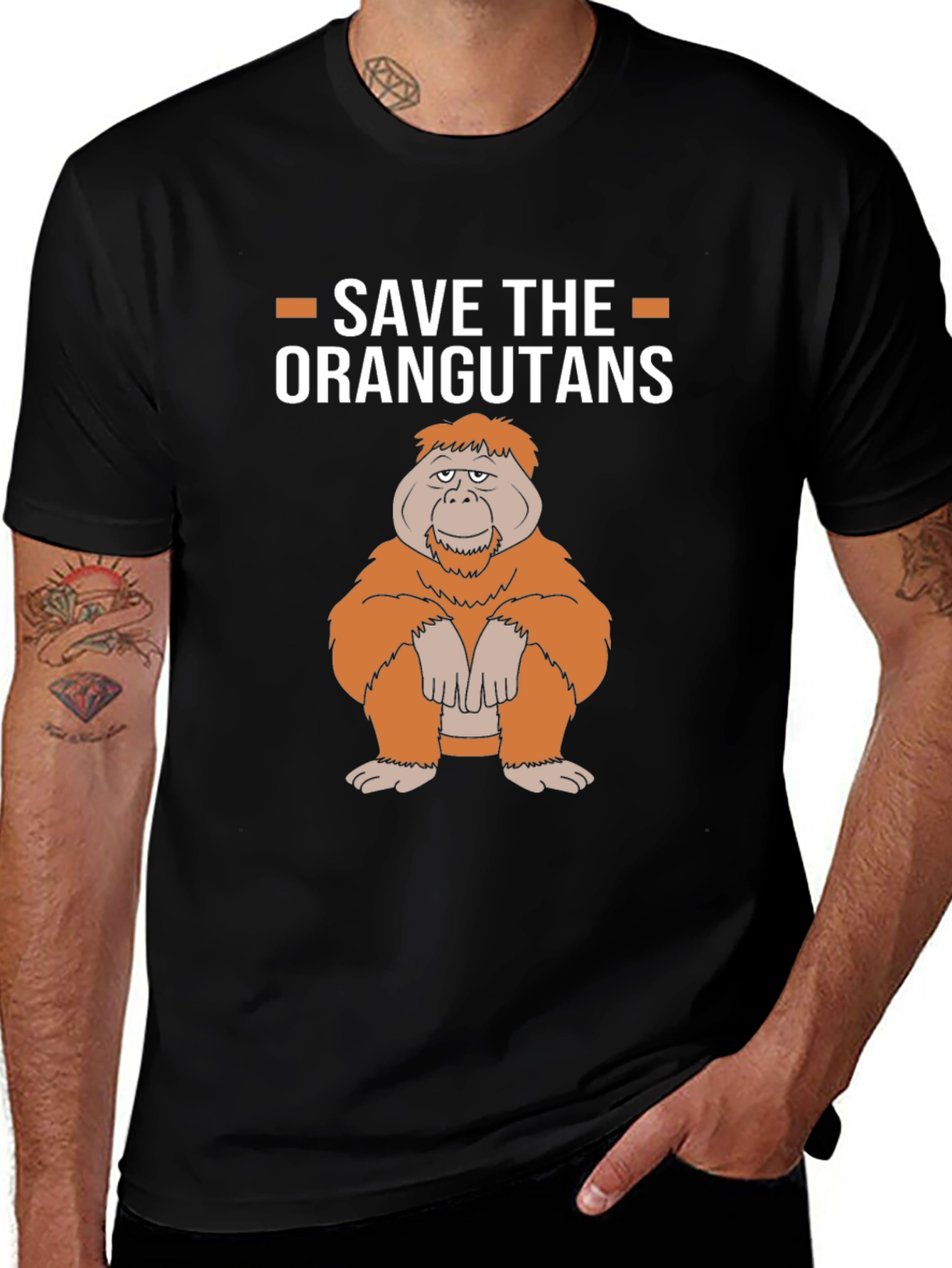 Save the Orangutans Graphic T-Shirt