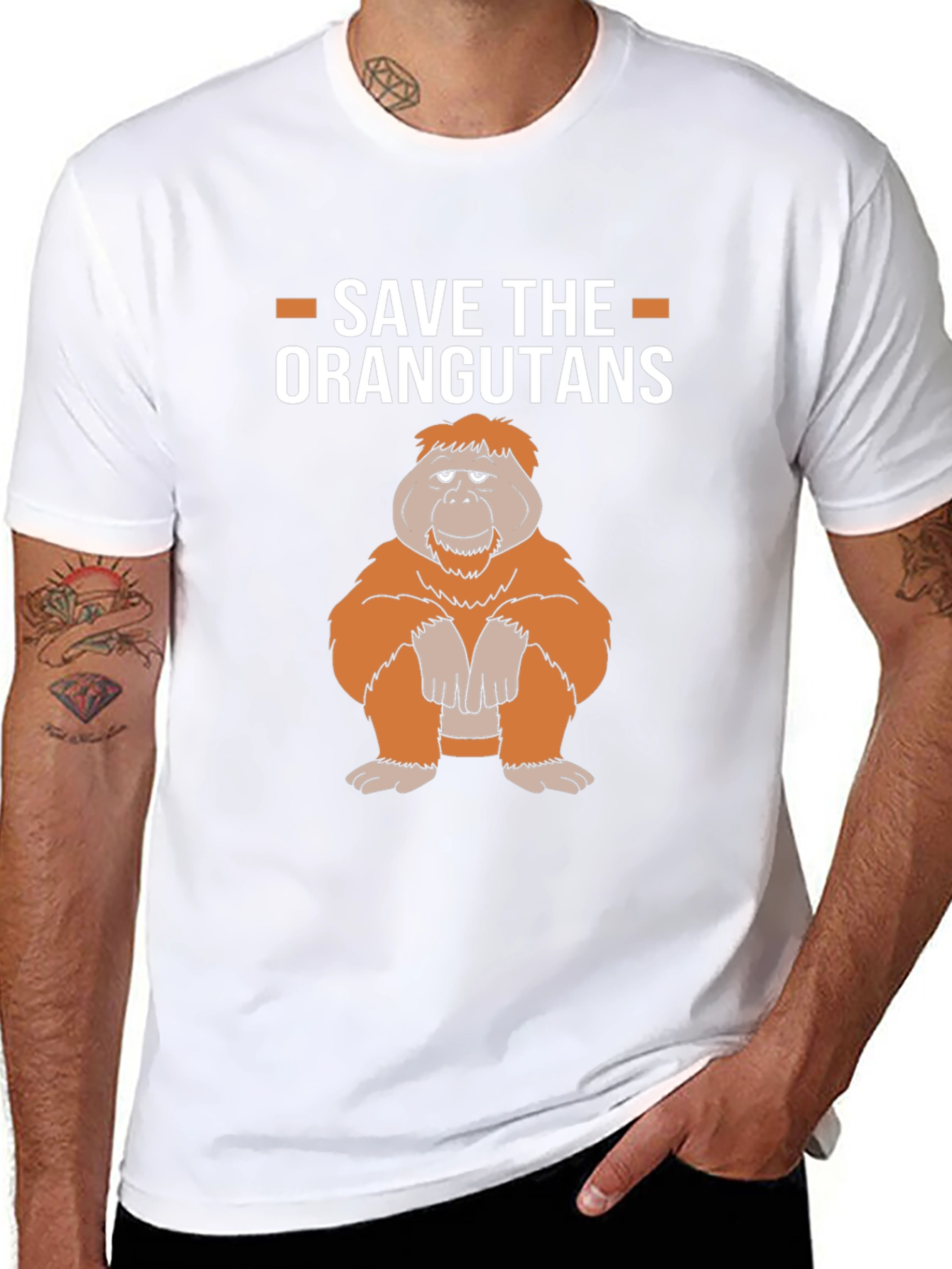 Save the Orangutans Graphic T-Shirt