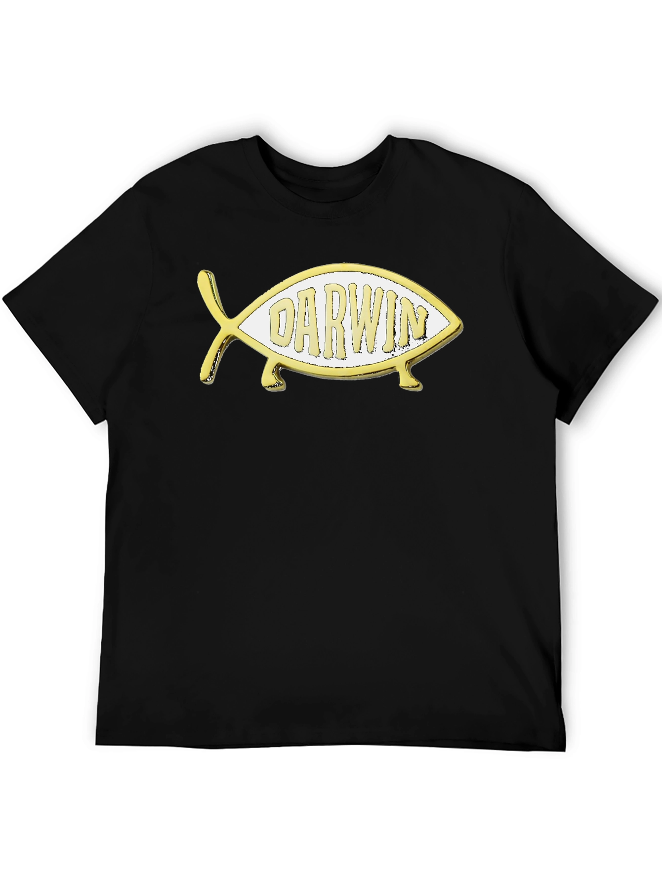 Darwin Fish Graphic Tee - Evolution T-Shirt