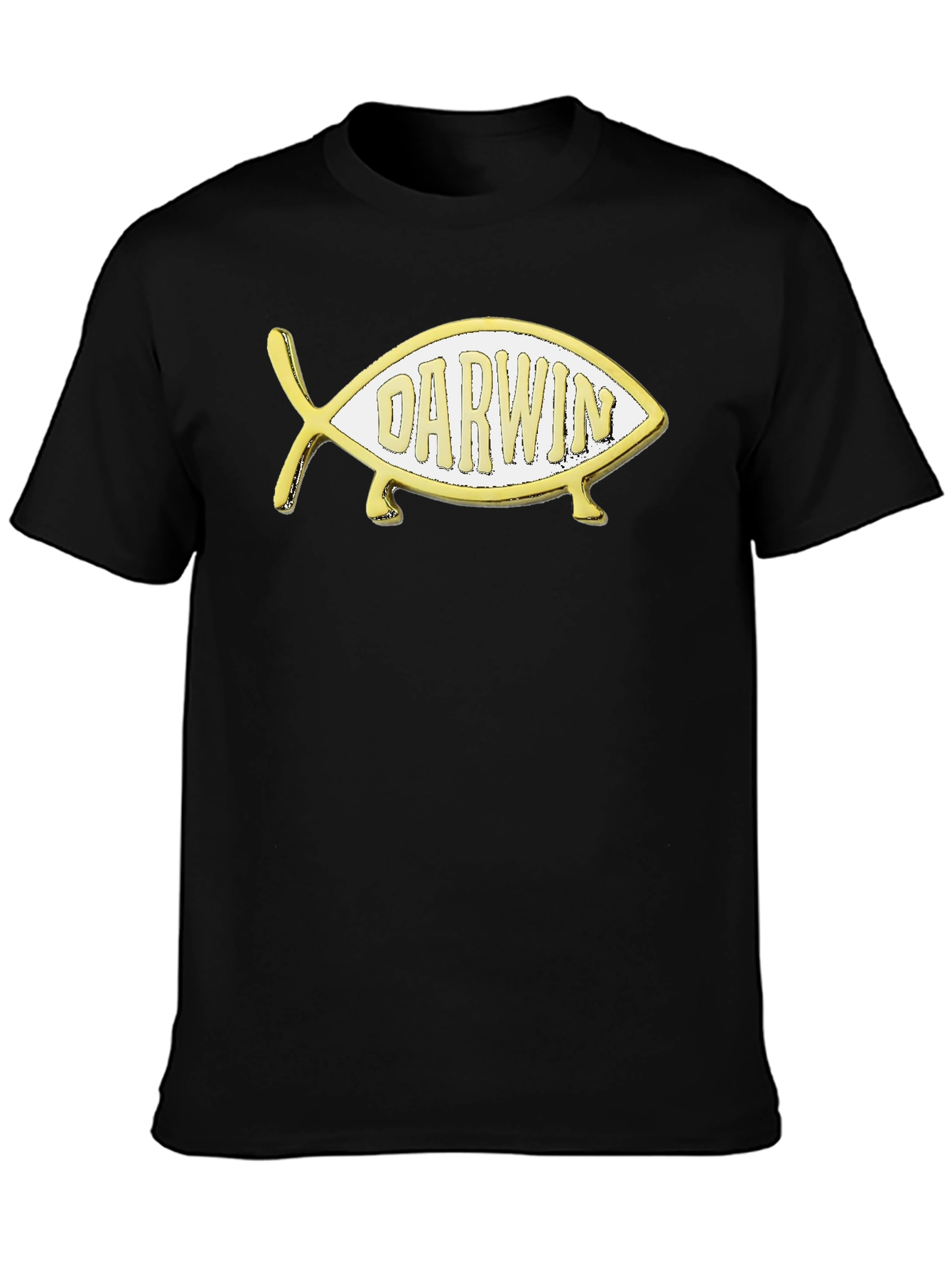 Darwin Fish Graphic Tee - Evolution T-Shirt