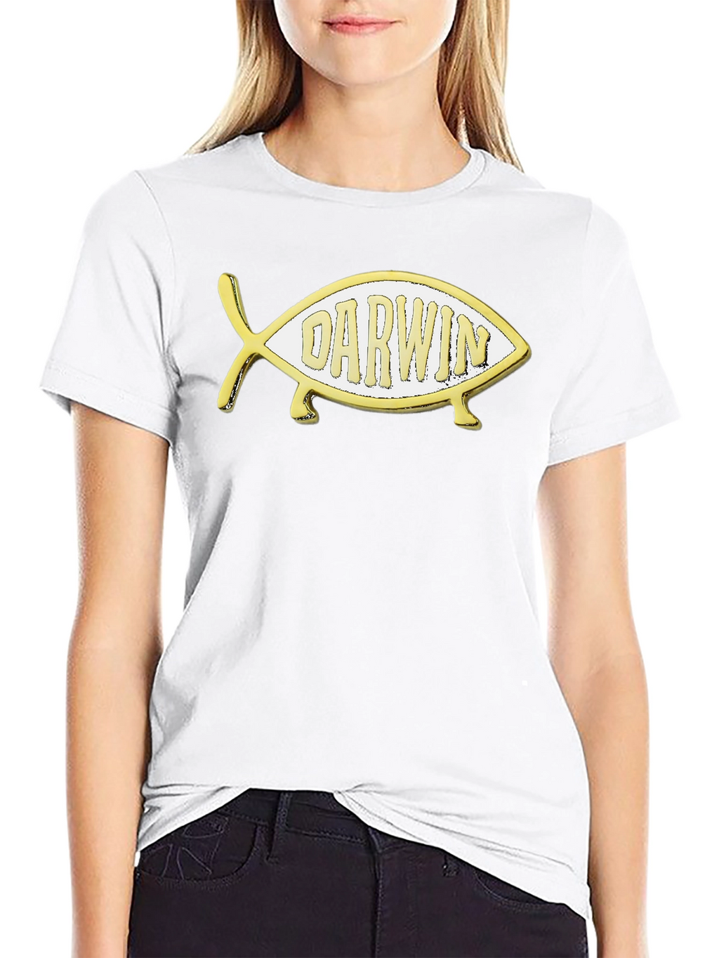 Darwin Fish Graphic Tee - Evolution T-Shirt