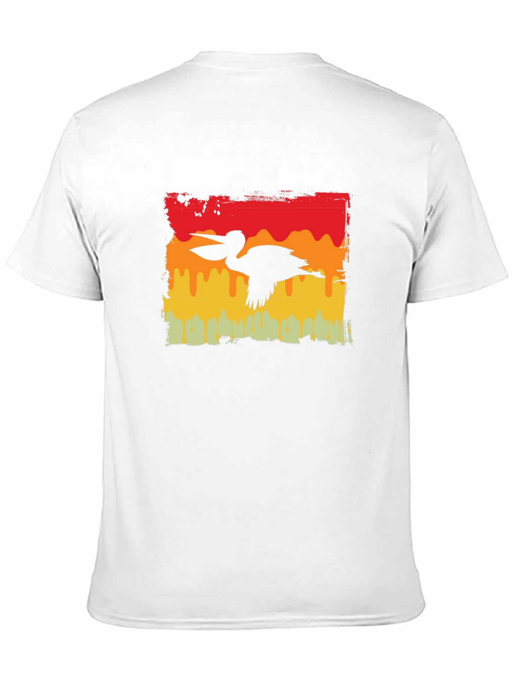 Retro Pelican Graphic Tee - Black