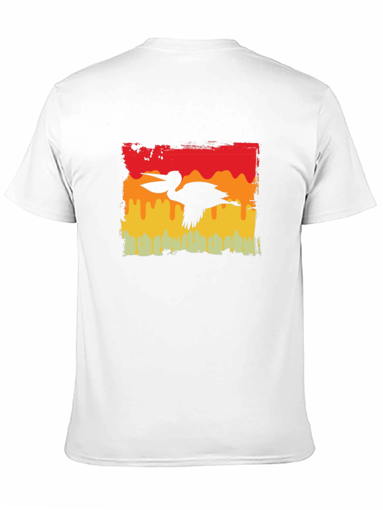 Retro Pelican Graphic Tee - Black