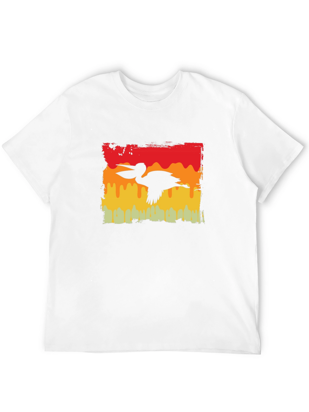 Retro Pelican Graphic Tee - Black