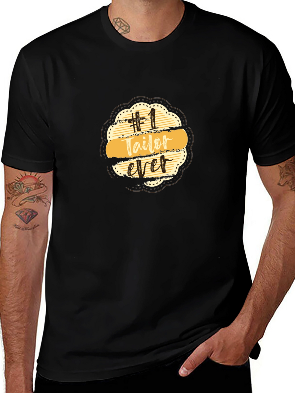 Number 1 Tailor Ever Black T-Shirt