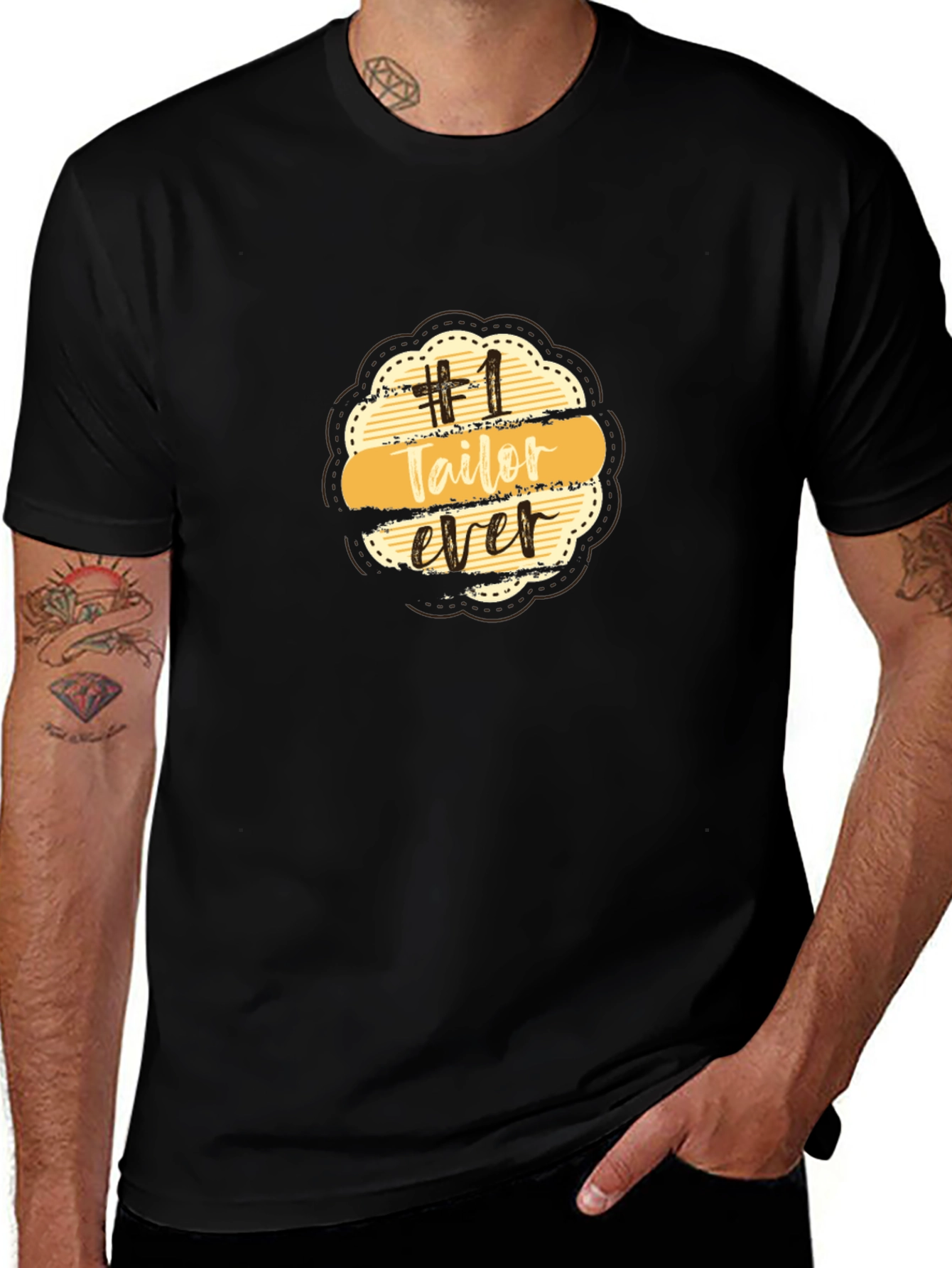 Number 1 Tailor Ever Black T-Shirt