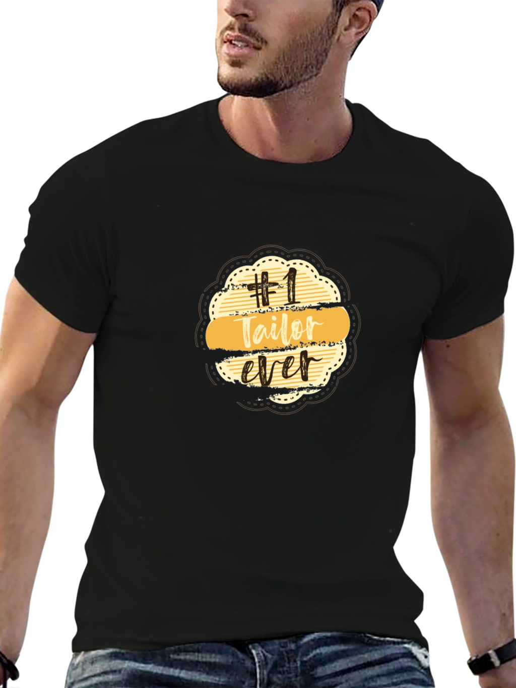 Number 1 Tailor Ever Black T-Shirt