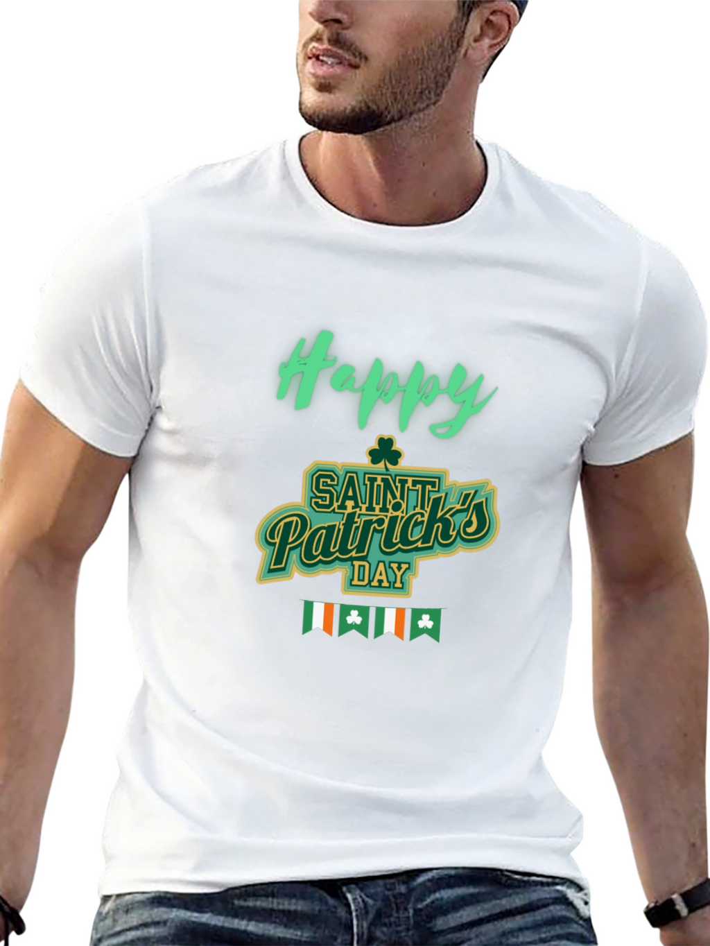 Happy Saint Patricks Day Black Tee