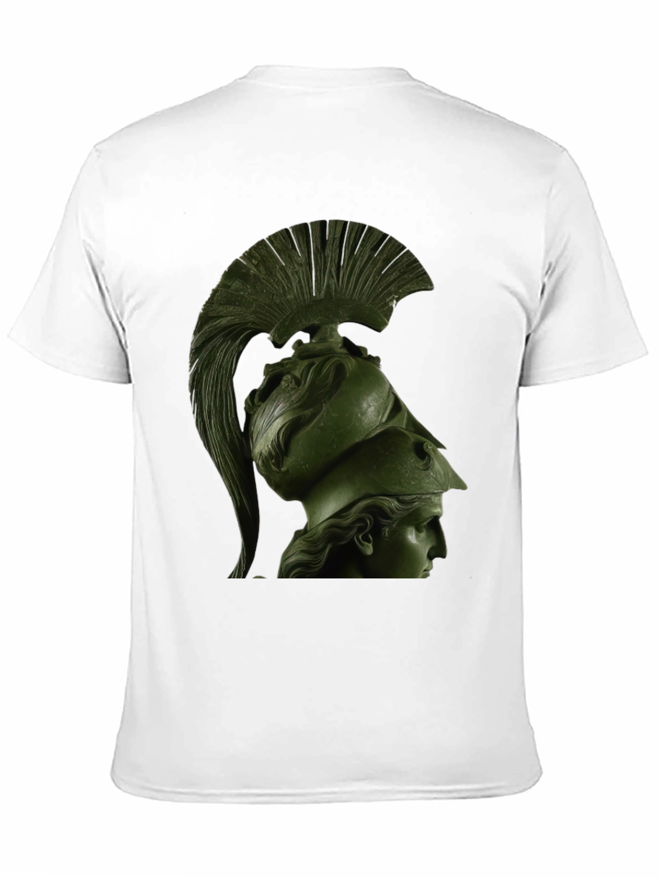 Spartan Helmet Graphic Tee - Black Cotton T-Shirt