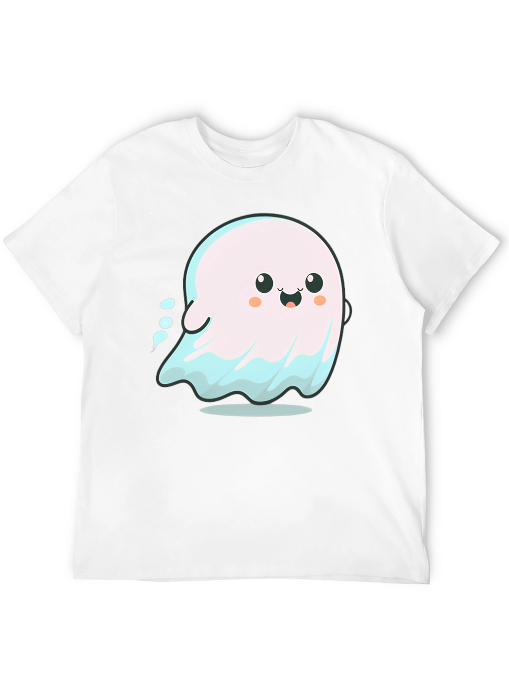 Cute Ghost Graphic Tee - Spooky Season Shirt