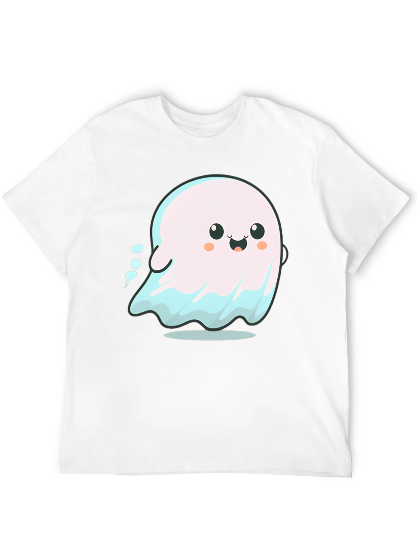 Cute Ghost Graphic Tee - Spooky Season Shirt