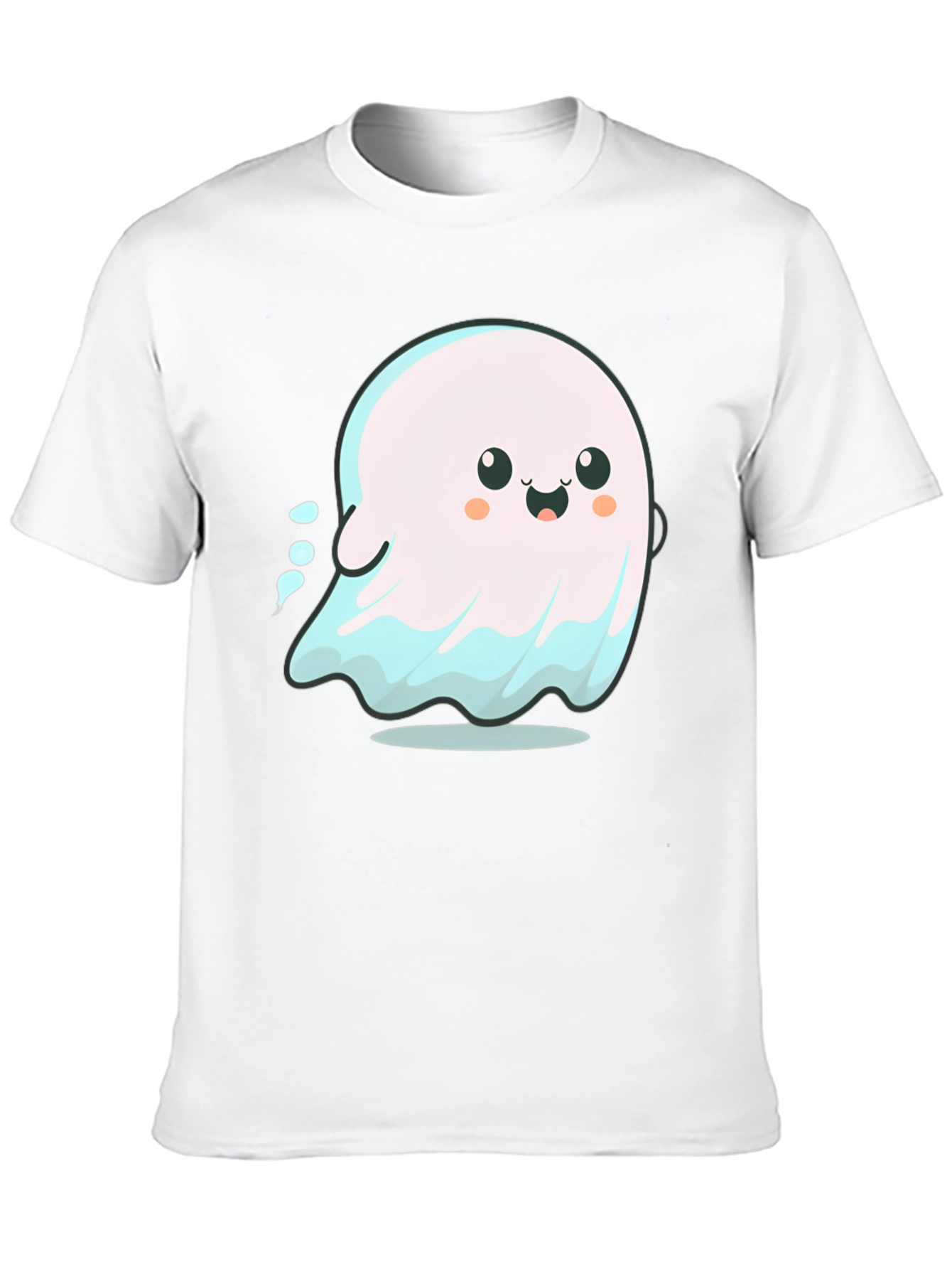 Cute Ghost Graphic Tee - Spooky Season Shirt