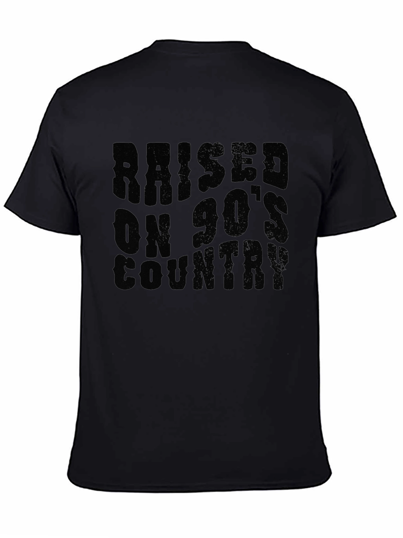 Raised on 90s Country Black T-Shirt